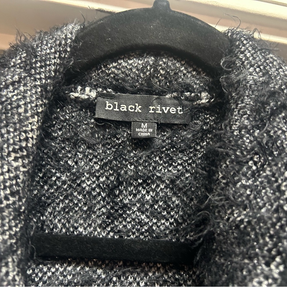 Black Rivet Women's Vest - Black and Gray